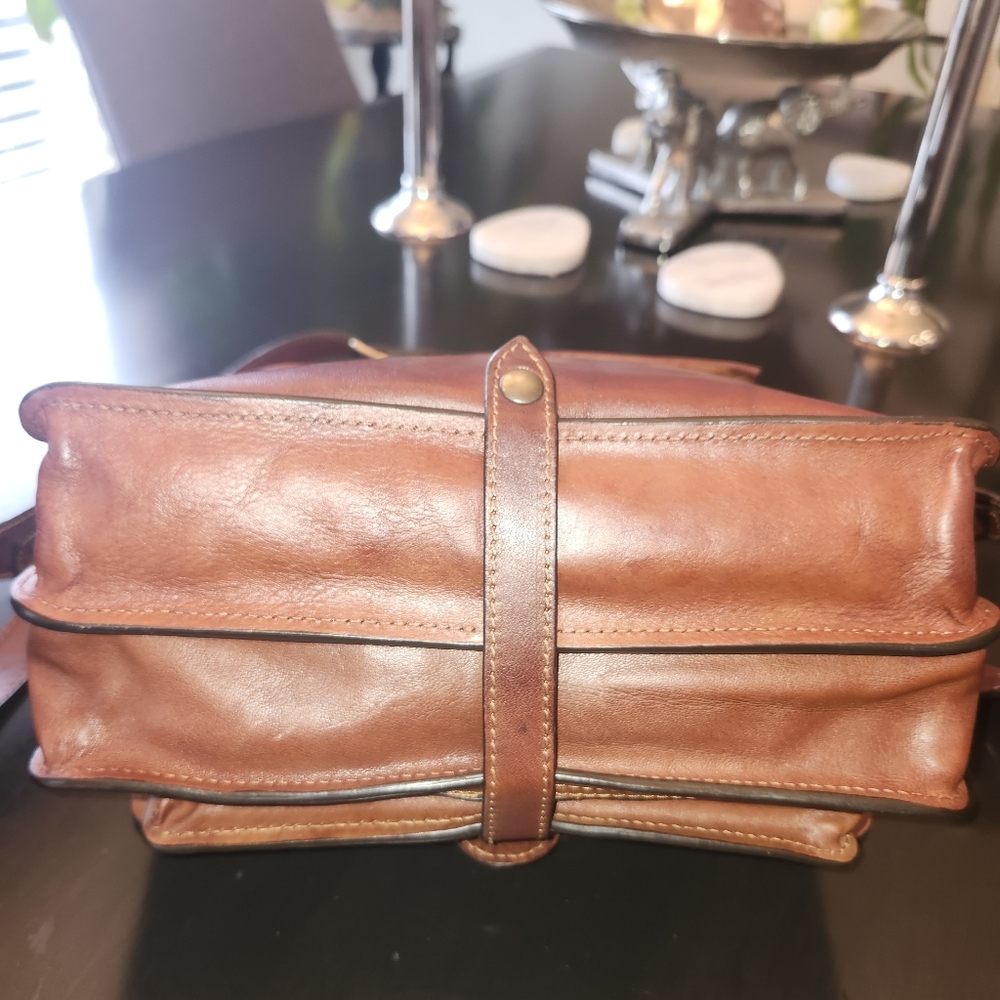 A.D. Firenze Handmade Leather Crossbody Satchel - Picture 9 of 12